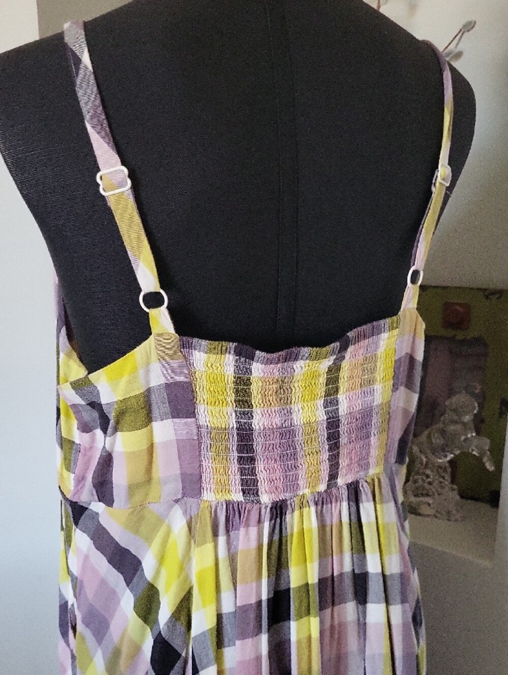 Torrid Multi Plaid Challis Button Front Midi Dress Size 1X - Picture 13 of 15